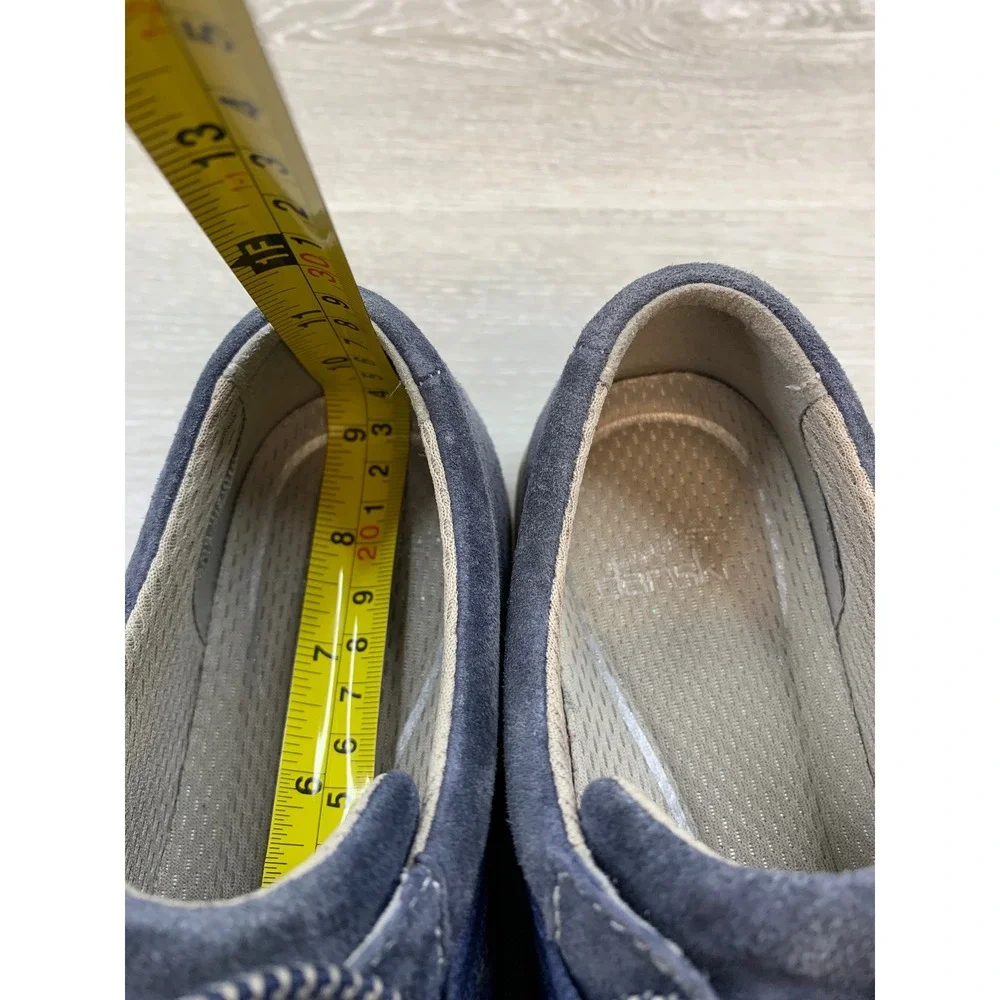 Dansko Women's Sneakers‎ Blue Suede Mesh 5.5 Walking Shoes